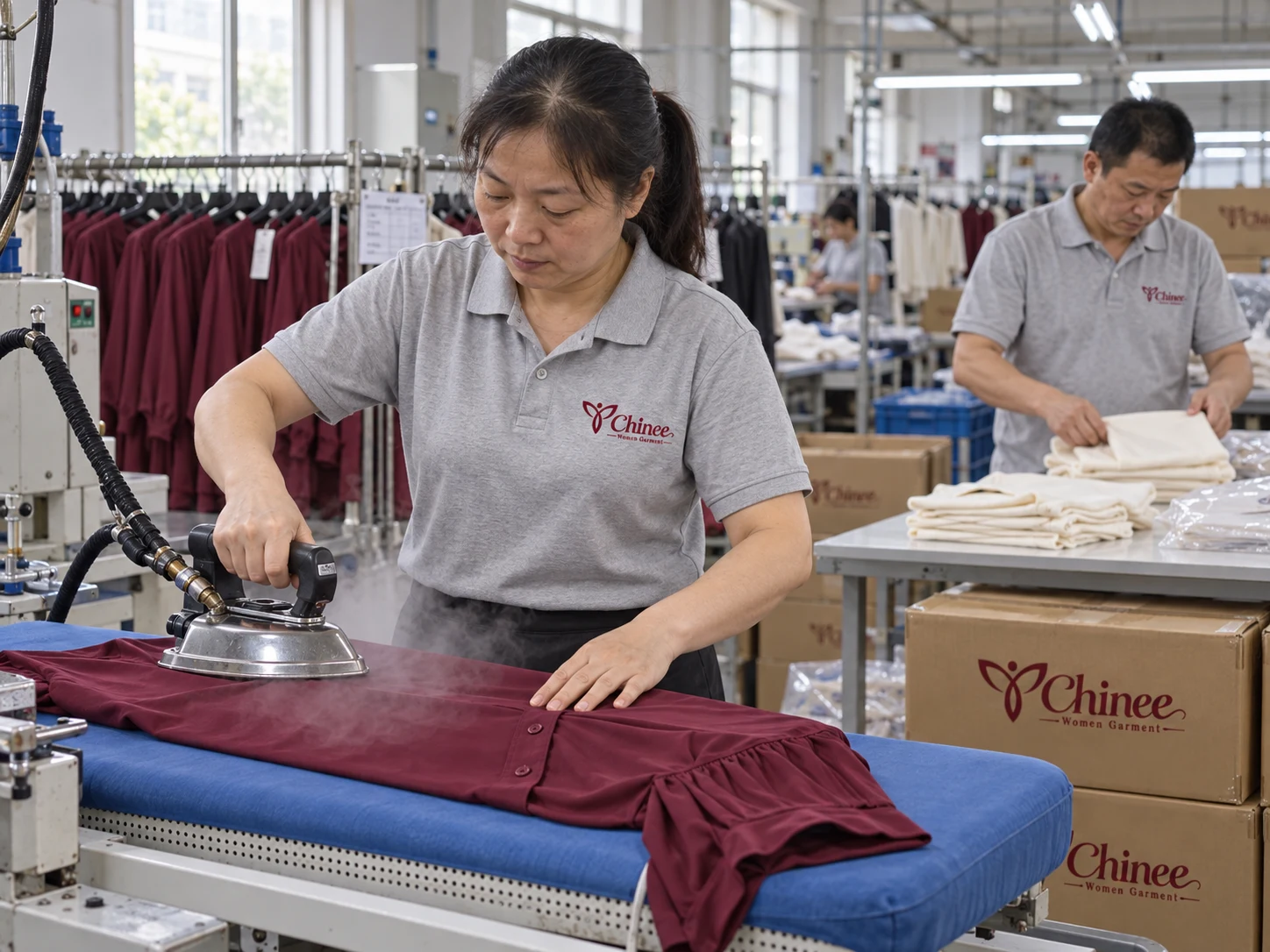 Chinee brand visualization: Finishing & packing