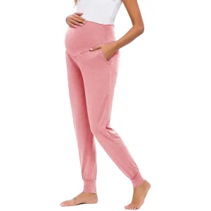 10 Colors Womens Maternity Pregnancy Sweat Pants Over the Belly Bottoms