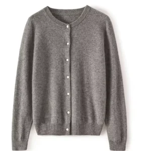 100% Cashmere Cardigan For Ladies Custom Designed Oversized Sweater