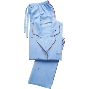 100% Cotton Women’s Pajamas Custom Solid Color Label Soft Breathable Plus Size Women’s Pajamas Long Two piece Set