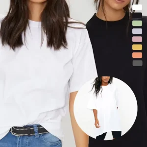 100% Cotton Women’s T-shirts Casual Oversize Printed T Shirt
