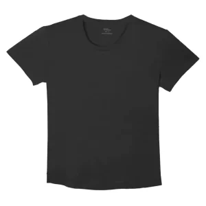 100% Merino Wool Women’s Thermal Sports Hiking Black T Shirt Quickly Dry Women Custom Logo Oem Print Logo