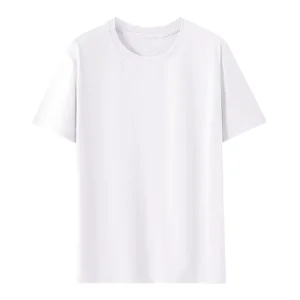 180g 96% Cotton Men’s and Women’s Summer Solid-color Round-neck Top Paired with a Casual T-shirt
