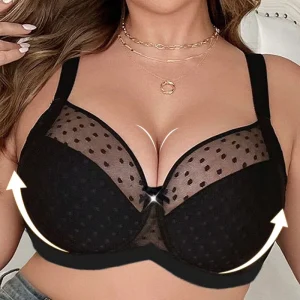 3 4 Cup Push up Underwire Bra with Strappy Back Lace Cut Frill Sexy Thin Comfortable Big Size 24 Women’s Daily Bra