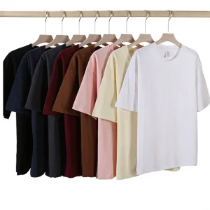 300g Pure Cotton Raglan Sleeve Men’s and Women’s T-shirt Loose Crewneck Solid Blank Base Shirt