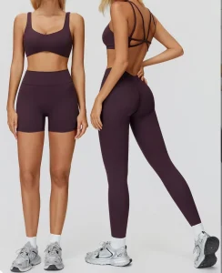 3pcs Women Active Wear Breathable Gym Bra Shorts Set Custom Logo Clothing Fitness Leggings Sports Yoga Sets for Women