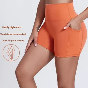 5025 Women’s Tummy Control Outdoor Wear Summer Thin Hip lifting Sports Fitness Cycling Yoga Plus size Base Shorts