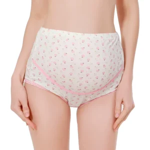 865# Fruit Pattern Cotton Maternity Bump Shorts Cartoon Underwear Pregnant Women’s Briefs Ladies Panties