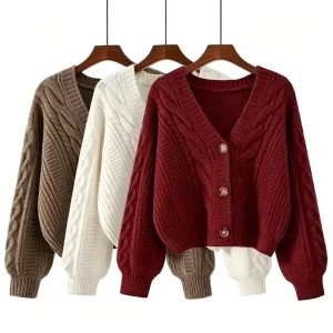 A New Style Casual Women’s Cardigan. a Fresh Spring and Autumn Design. Retro yet Fashionable. Warm and Comfortable.