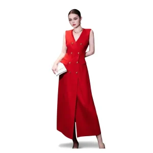 A11994 Women’s Vintage Midiji Dress 9157696 Halter Neck Knee Length Winter Dress Solid Spandex One Size with Natural Waistline