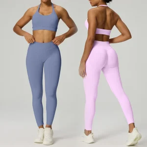 Activewear Sportswear High Support Seamless Breathable Four-Way Stretch Simple Backless Women’s Yoga Sport Bra Top for Fitness