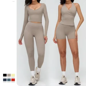 Activewear Sportswear Yoga Gym 5Pcs Set Fitness Training Wear Workout Set for Women