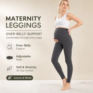 Adjustable High Waist Maternity Pants for Fashion conscious Pregnant Women Chic Thin Design for Spring Autumn Use for Moms