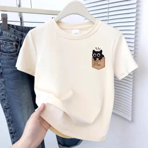 Annshine Pure Cotton Women’s T-Shirt Short Sleeve Women’s T-Shirt Summer New Women’s Fashion Versatile Casual Top