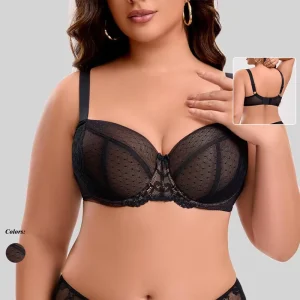 Anti-Sagging Push up Breathable Block Full Coverage Lingerie Plus Size Girls Bras Full Cup Supportive Underwear