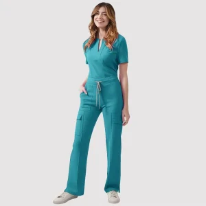 Antibacterial Anti Static Nurse Uniform Breathable Soft Scrub Suit For Hospital Medical Staff