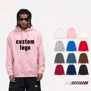 Autumn Casual Long Sleeve Men’s Women’s Hooded Sweatshirts Cross-Border American Korean Style Solid Color