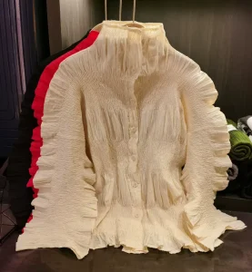 Autumn Casual Stand Collar Women’s Long Sleeve Top Plus Size Single Breasted Cardigan Breathable Loose Solid