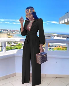 Autumn Clothes European and American Women’s Clothing Office Lady Women Jumpsuits and Rompers Business Casual Jumpsuit