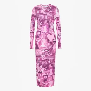 Autumn Style Print Dress with Long Sleeves for Women’s Fashion Plus Size Women’s Dresses