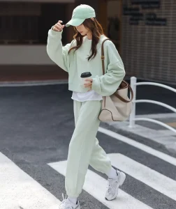 Autumn Sweatshirt Sweatpants Two Piece Set Custom logo Casual Street Women’s Hoodie Jogger Pants