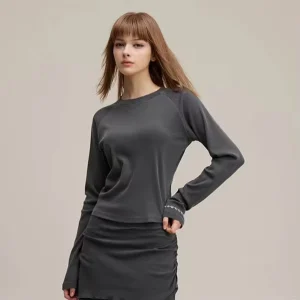 Autumn Trendy Casual Woven Sweatshirt Solid Color Old Money Wind American Collar Washed Women’s Hoodie Sweatshirt