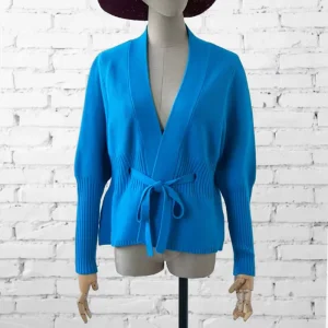 Autumn Winter Cardigans Women’s Wool & Blends Coats for Ladies Long Sleeve Women Wool Knit Cardigan With Belt
