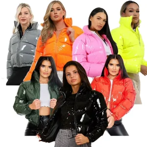 Autumn Winter Solid Quilted Women’s Coats Winter Windproof Thick Women’s Down Coats Short Jacket Women’s Coats