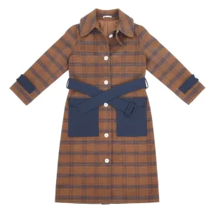 Autumn Winter Women Trench Coats Slim Fit Belt Turn Down Collar Woolen Overcoat Long Sleeve Women’s Coat