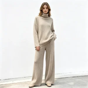 Autumn Women Clothing 2 Piece Set Lounge Winter Clothes for Women Sets Knit Sweater Jersey Pants Winter Women’s Sets Sweaters