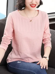 B111 AL6844 24.99 YF New Women’s Long Sleeved T shirt Casual Fashionable and Versatile