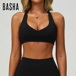 BASHAsports Outdoor Sports Underwear Quick Drying L Shaped Fitness Wear Women’s Running Yoga Bra