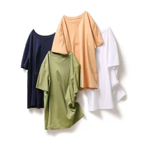 Bamboo Clothing Organic Eco Friendly Fitted Women’s T-Shirts, Women Blank Custom Casual Plain Tee t Shirts