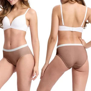 Bamboo Fiber Women’s Underwear Briefs Custom Mid Waist Panties Ladies Breathable Underpants