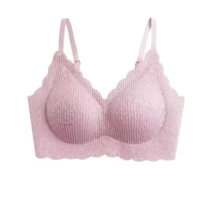 Beautiful Soft Comfortable Breathable Wire Less Lace Push up Bras for Women