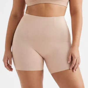 Big Size Silk Tummy Control Underwear Panties Women’s Boxer Shorts Comfortable Breathable Antibacterial Solid Color