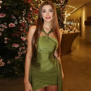 Boutique autumn new fashionable sleeveless waist cinching slimming sexy tight fitting women’s dress