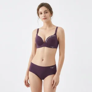 Bra And Panties Sets 32A B Small Cup Women Seamless Wireless Bras And Brief Sets Push Up Pants And Bra For Ladies