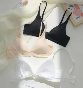 Bra Cotton Wireless Triangle Bra for Women