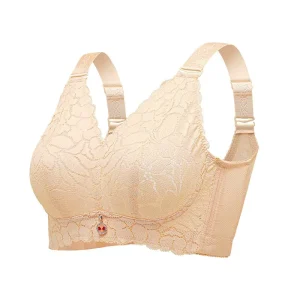 Bra Women Plus Size Women’s Intimates Lingerie Wire Free Lace Full Coverage Padded Bras Minimizer