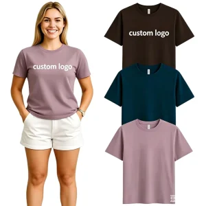 Breathable Cropped Top T-Shirts Quick Dry Cotton Fabric Sports Fitness Workout Women Casual Tees