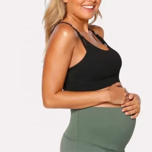 Breathable Eco Friendly Anti Bacterial Womens Maternity Nursing Clothing Yoga Gym Fitness Wear High Support Breastfeeding Summer