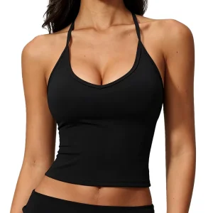 Breathable Lightweight Y line Straps Fitness Vest Women’s Medium Support Slim Top Front Beauty Back Outdoor Running Yoga Wear