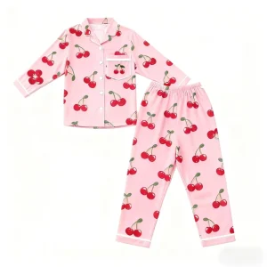 Breathable Women’s 100% Cotton Woven Flannel Winter Pajama Set with Long Sleeves & Elastic Waist ODM Sleepwear for Cozy Home Use