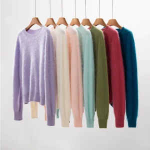 Brushed Wool Crewneck Brushed Wool Pullover Sweater