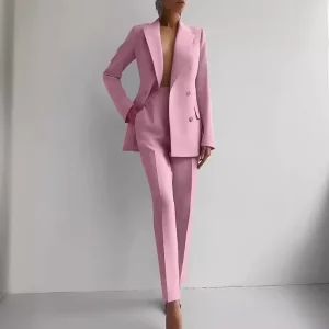 Business Suits for Women Slim Blazer and Pants Set Formal Office Wear