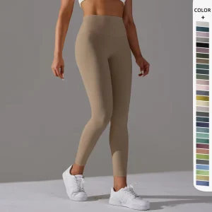 Butter Soft Yoga Leggings for Women High Waist Nylon Athletic Yoga Pants ODM Gym Fitness Workout Legging Manufacturer