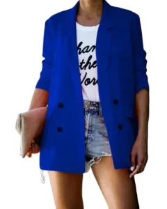 Button Ladies Blazer Woman Work Suit Office Formal Women Blazers and Jackets Female Blazer