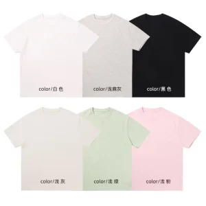 Byval Bulk Women’s 100% Cotton Fabric Knitted Crew Neck Cultural T Shirt Soft Short Sleeve Casual Tee