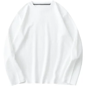 Byval Oem Service Knitted 100% Polyester Waffle Custom Sublimation Women’s Autumn Long Sleeve t Shirts Tops for Sale
